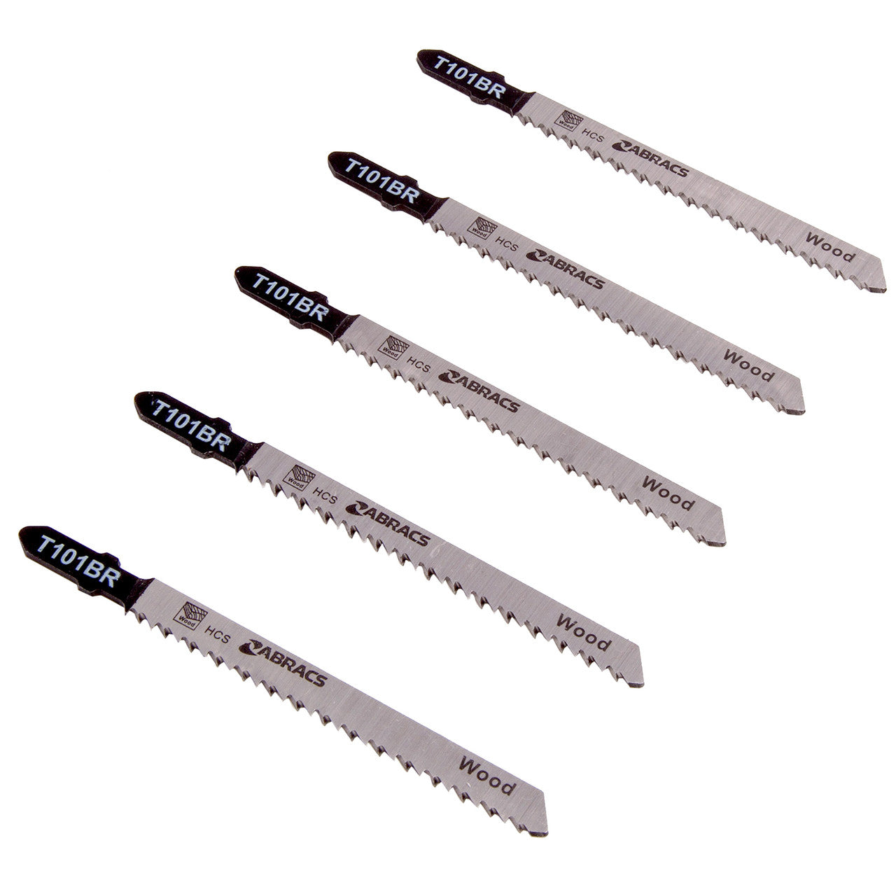 Abracs Jigsaw Blades for Wood 5 Pack T101BR