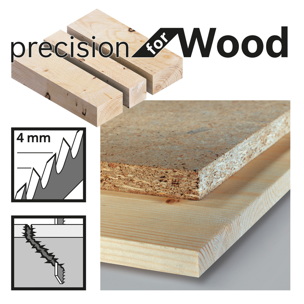 Bosch Precision Jigsaw Blades for Wood 5 Pack T344DP