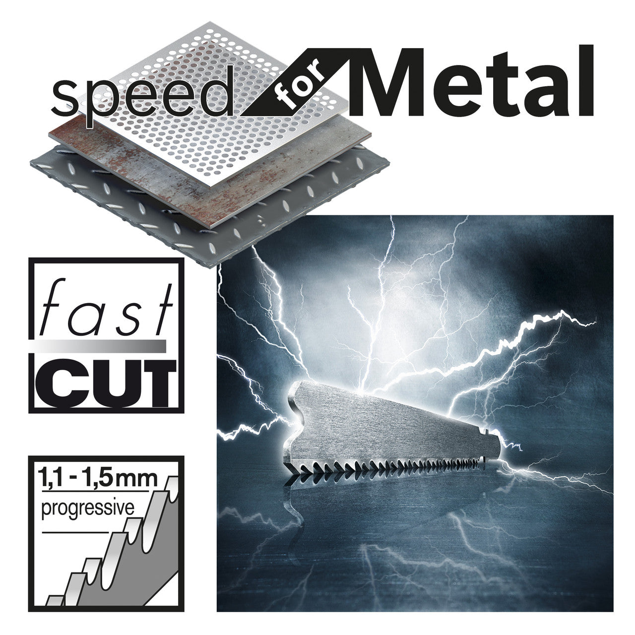 Bosch Speed for Metal Cutting Jigsaw Blades 5 Pack T121AF