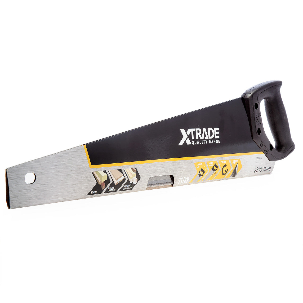 XTrade Hardpoint Hand Saw 550mm 22" Universal Medium Cut 7T/8P X0900025