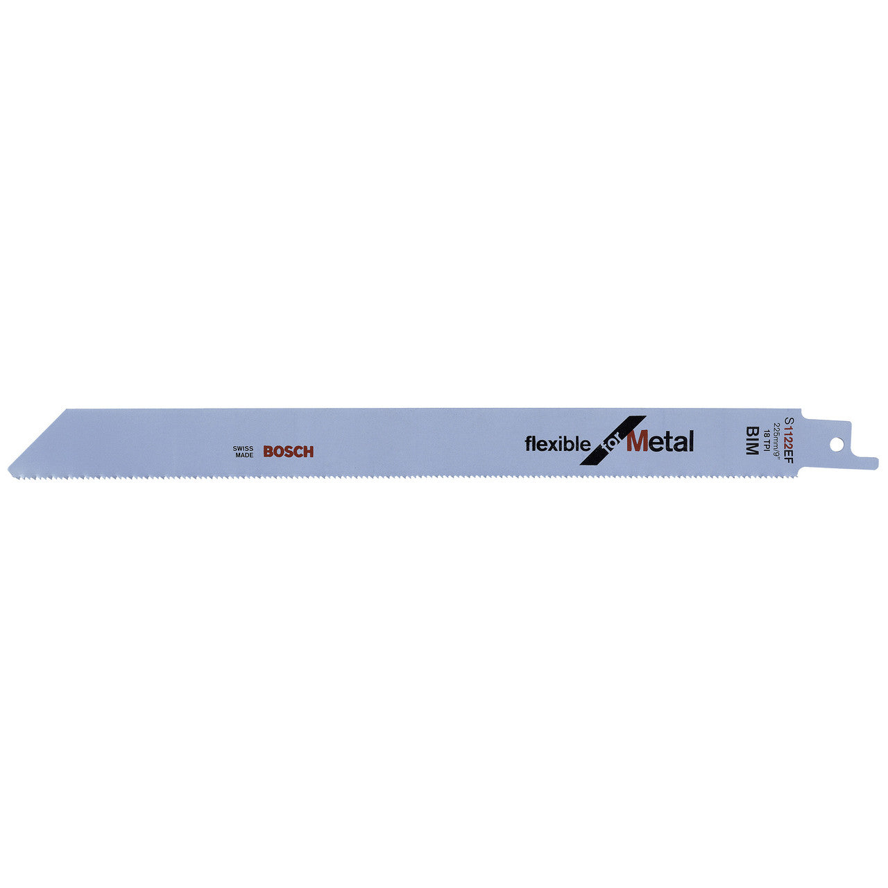 Bosch Flexible Reciprocating Saw Blades for Metal 225mm Pack Of 5 S1122EF