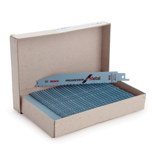 Bosch Progressor Reciprocating Saw Blades for Metal Pack of 100 S123XF