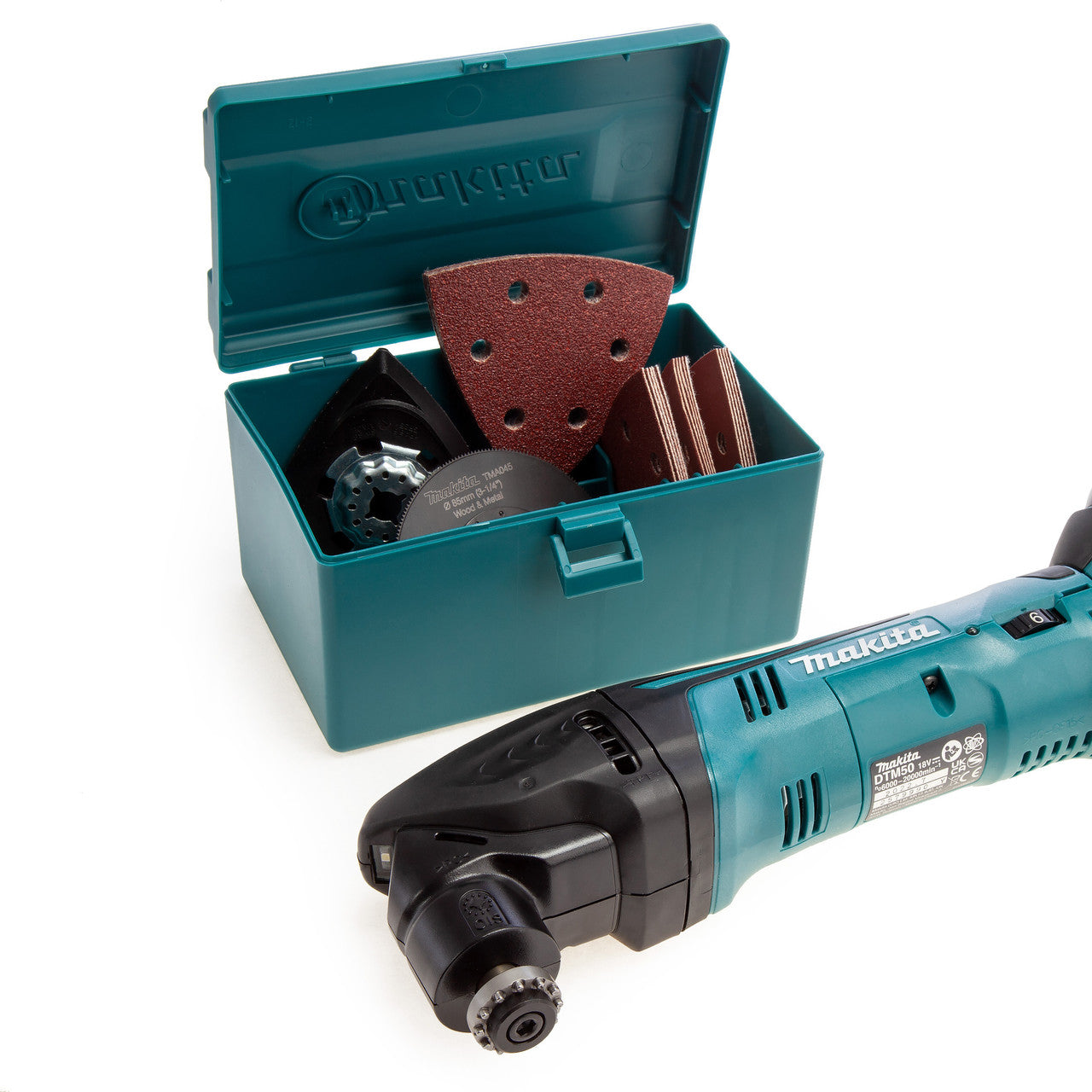 Makita 18V LXT Multi Tool 1 x 3.0Ah Battery with 22 Accessories DTM50RF1J1