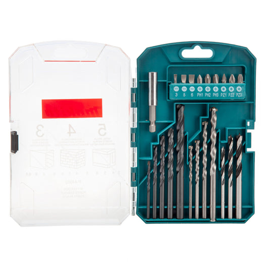 Makita Drill and Screwdriver Bit Set 22 Piece Inc Magnetic Bit Holder P-44002