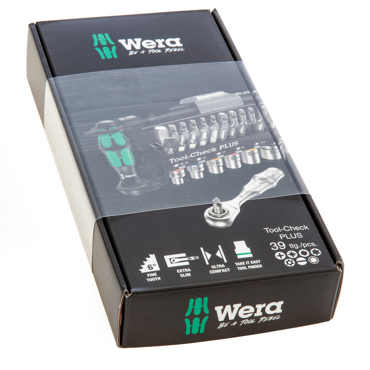 Wera 056490 Tool-Check PLUS Socket & Bit Set 1/4in Drive (39 Piece)