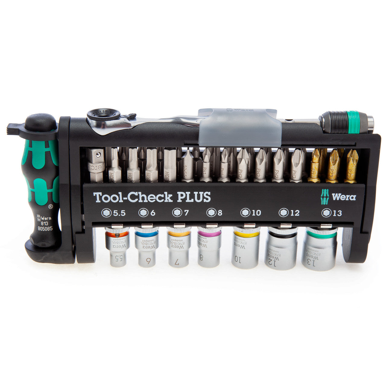 Wera 056490 Tool-Check PLUS Socket & Bit Set 1/4in Drive (39 Piece)