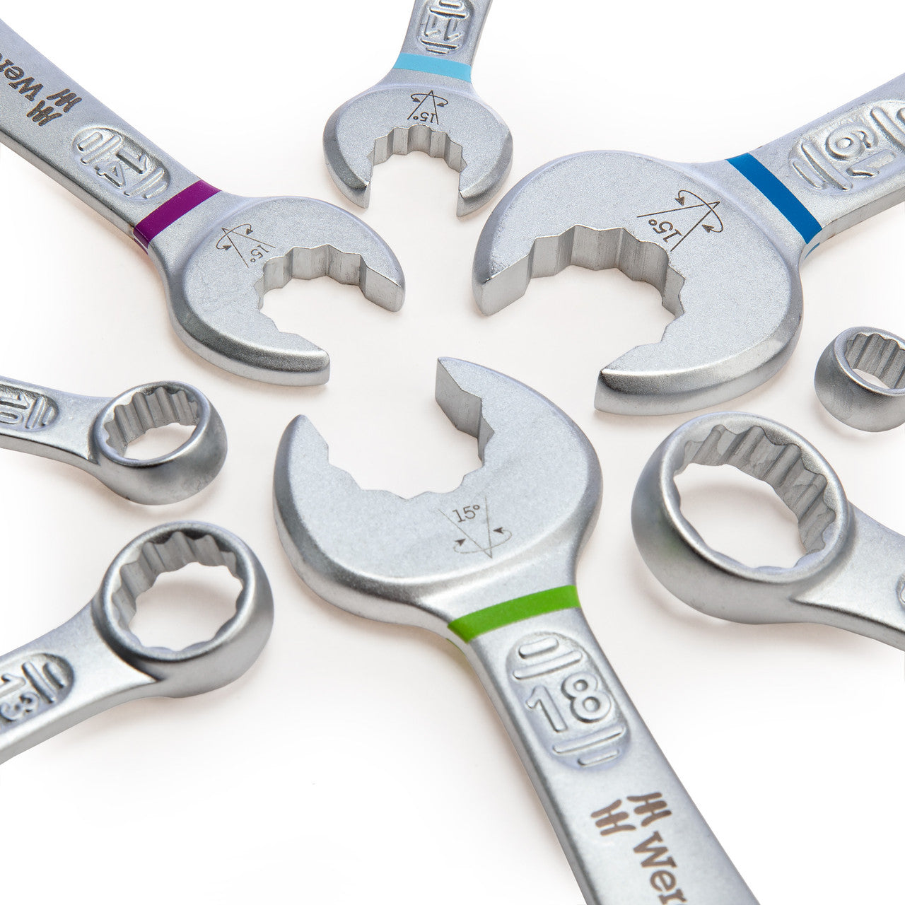 Wera Joker Smart Mouth Geometry Combination Wrench Set 11 Piece Metric 6003