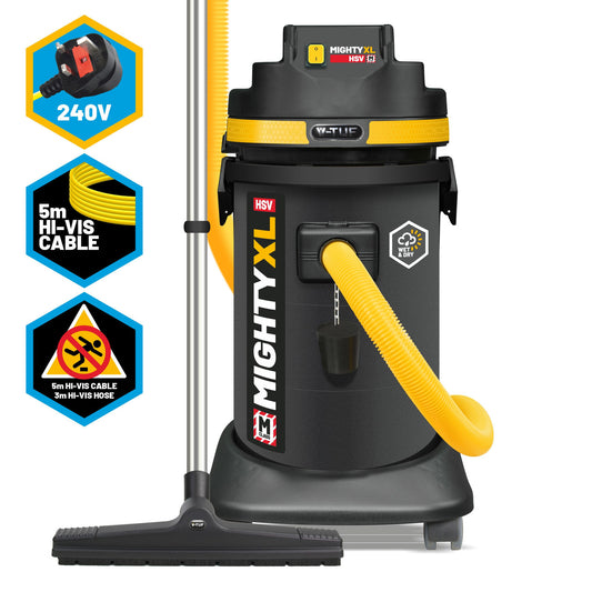 V-TUF Dust Extractor Wet & Dry Vacuum 37L 240V New Safety Version MIGHTY XL HSV