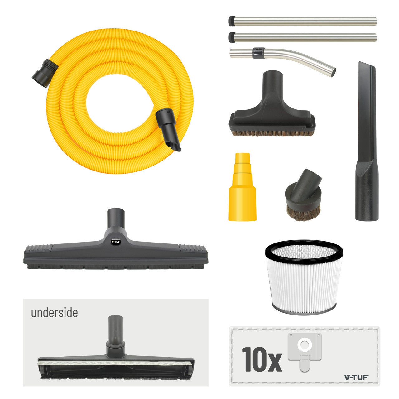 V-TUF Dust Extractor Wet & Dry Vacuum 37L 240V New Safety Version MIGHTY XL HSV