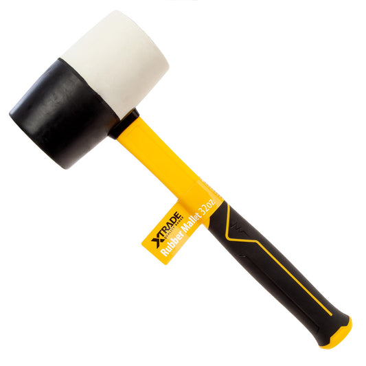 XTrade Rubber Combination Mallet 32oz 67mm Face Black & White X0900121