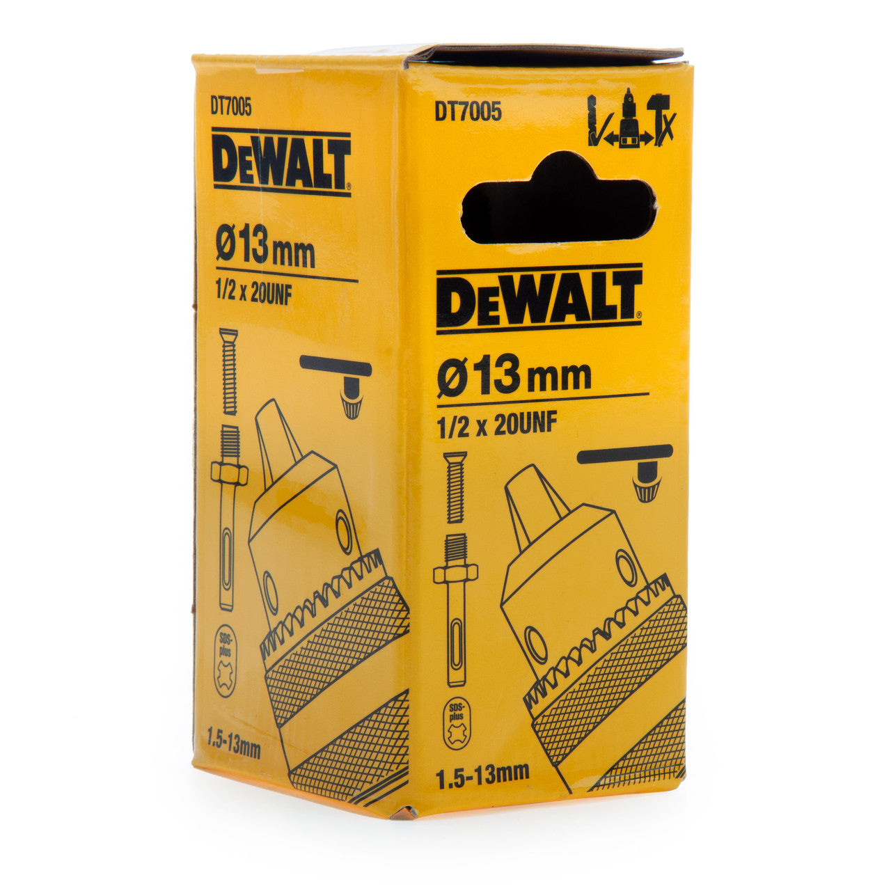 Dewalt DT7005 Keyed Chuck with SDS Adapter (with Hex drive) 1.5-13mm 1/2" x 20 unf