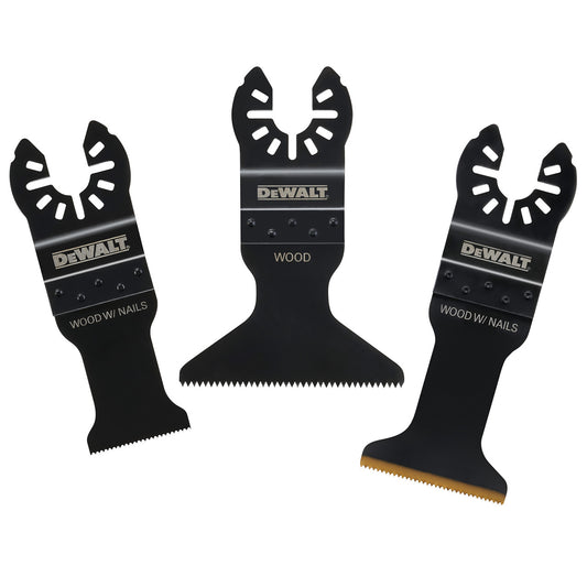 Dewalt Multi-Tool Accessory Set 3 Piece For Wood Nails And PVC DT20760