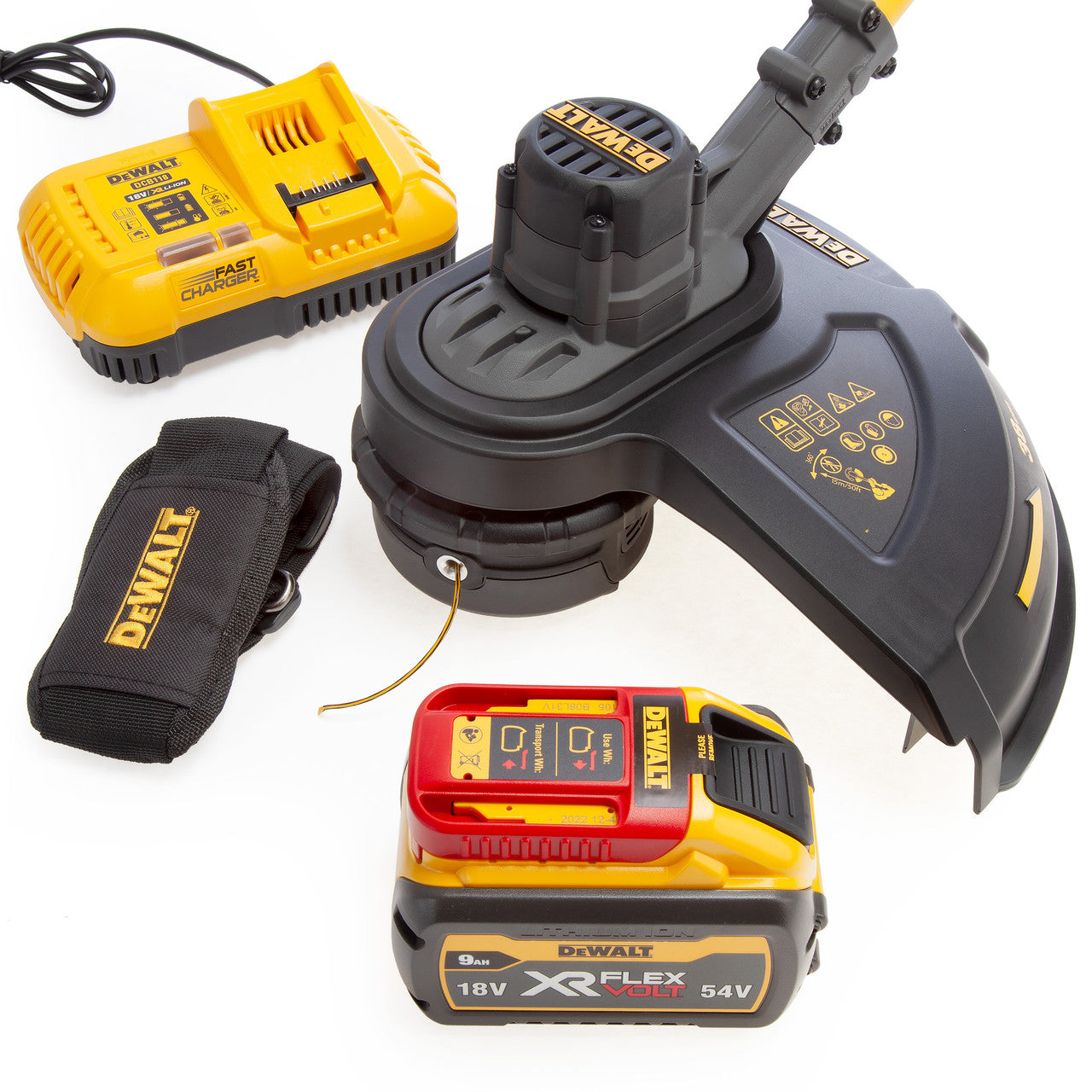 Dewalt DCM5713X1 54 XR FlexVolt Split Shaft String Trimmer (1 x 9.0Ah Battery)