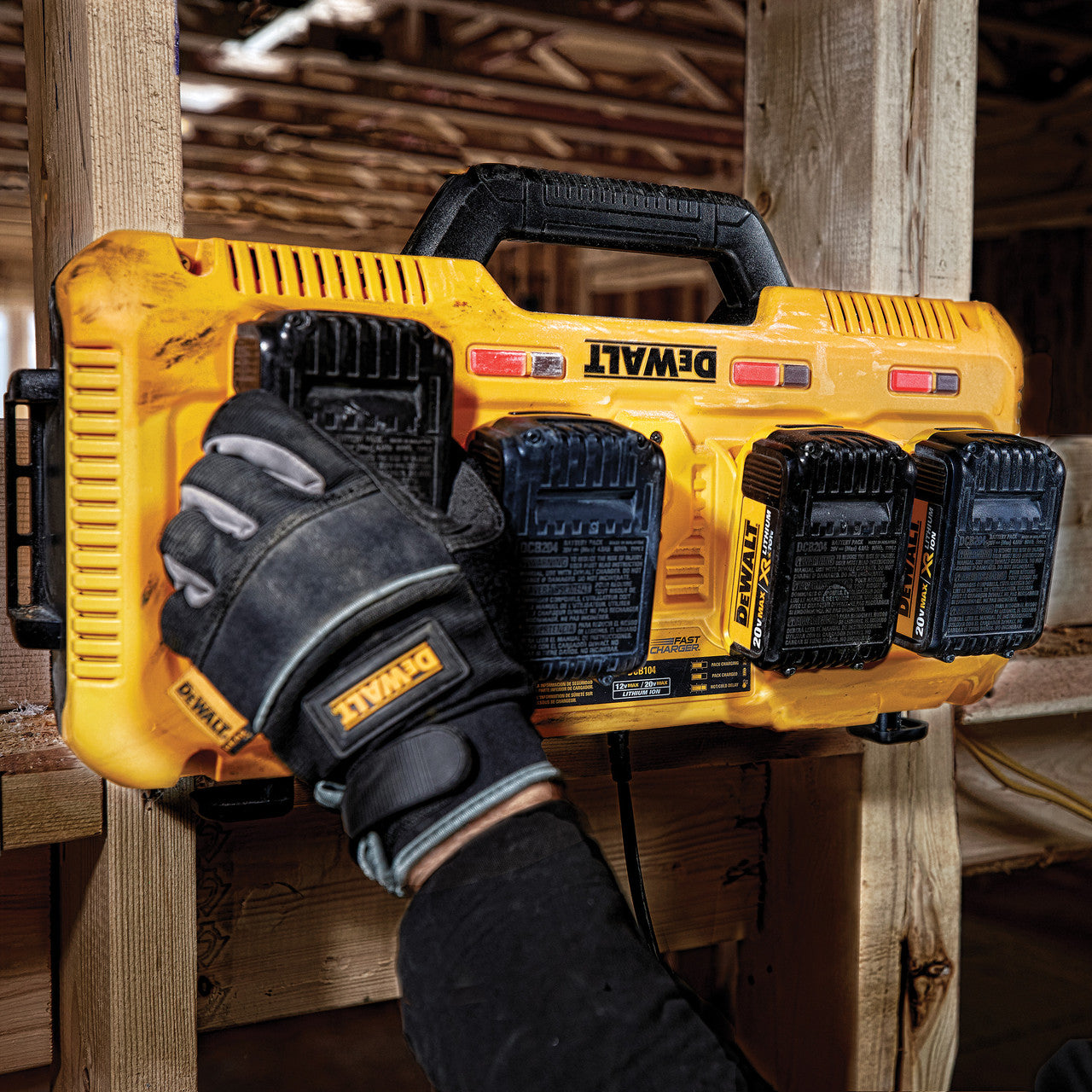 Dewalt DCB104 18V XR 4 Port Simultaneous Fast Charger 240V