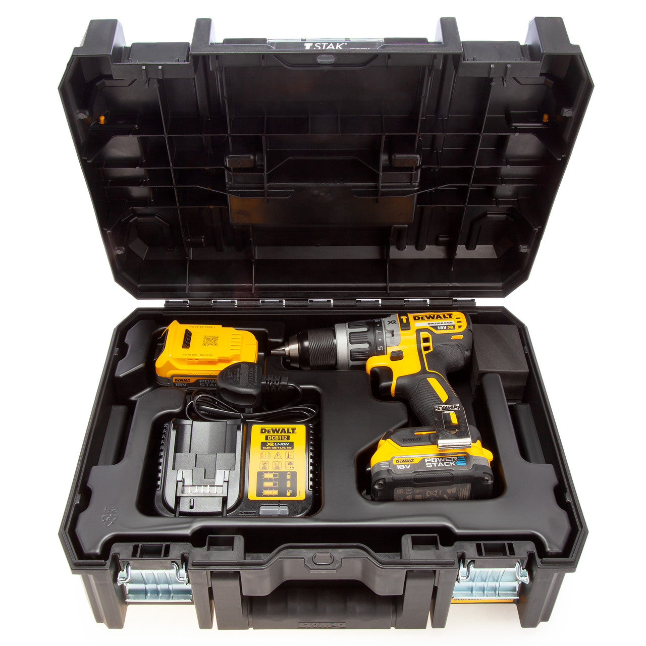 Dewalt DCD796E2T 18V XR Brushless Combi Drill (2 x 1.7Ah Powerstack Batteries)