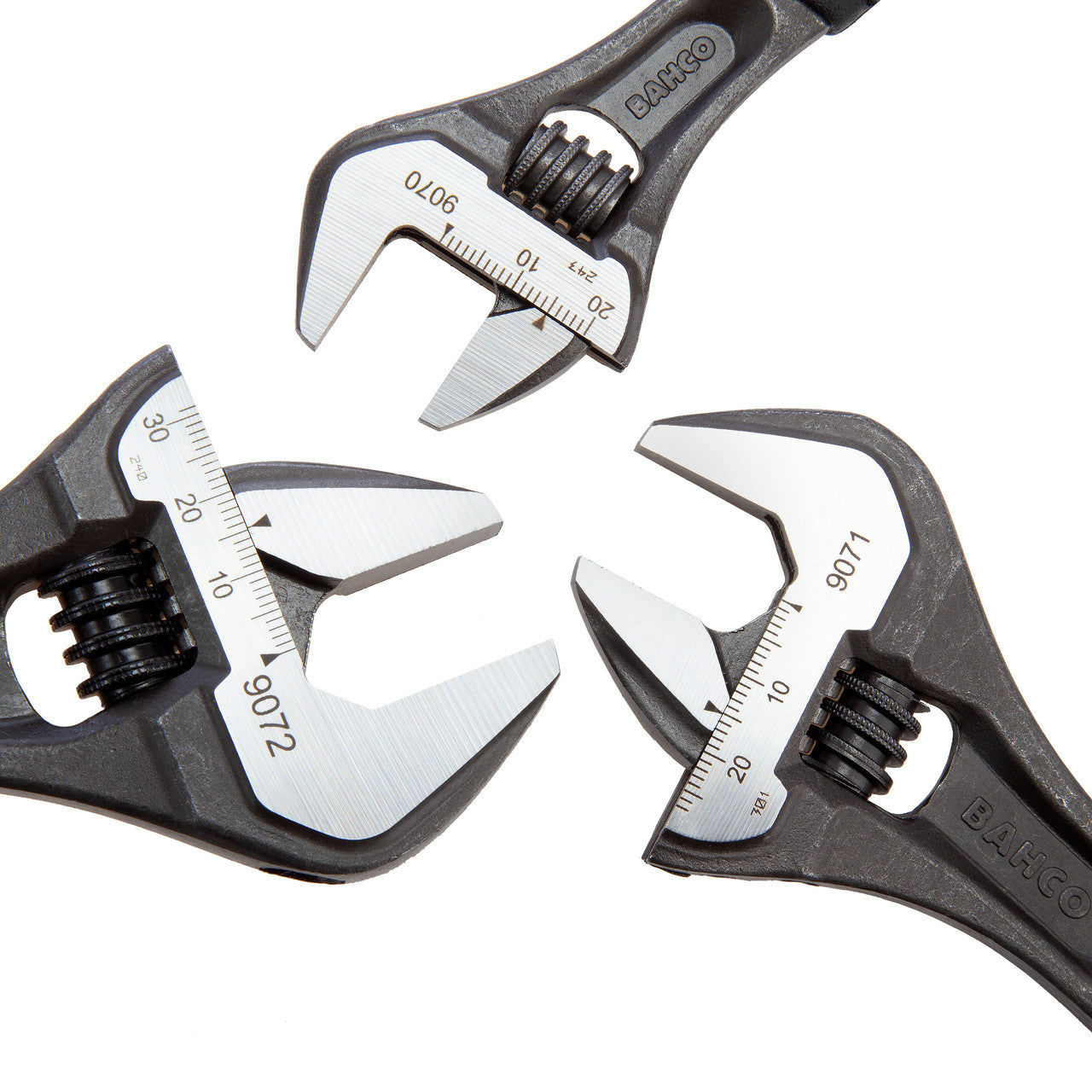 Bahco Ergo Central Nut Adjustable Wrench Set 3 Pack ADJUST 3-90