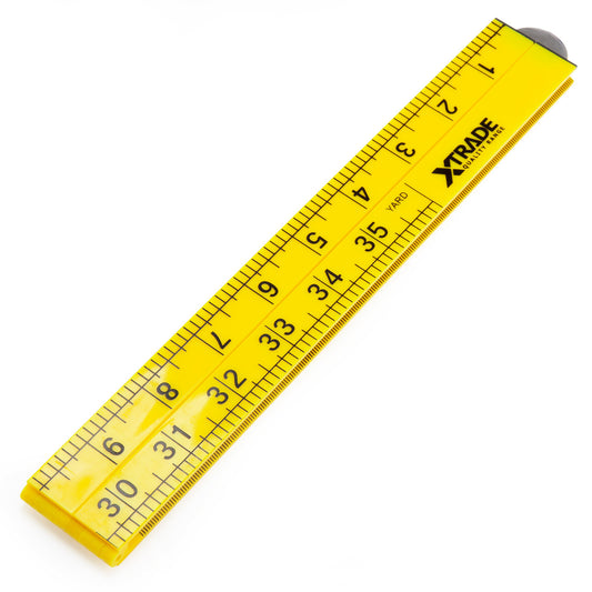 XTrade Folding Rule Metric and Imperial Rule 1m / 39in ABS Plastic X0900157