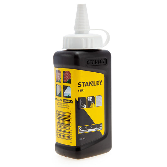 Stanley White Builders Chalk 115g Indelible Water Resistant 1-47-405