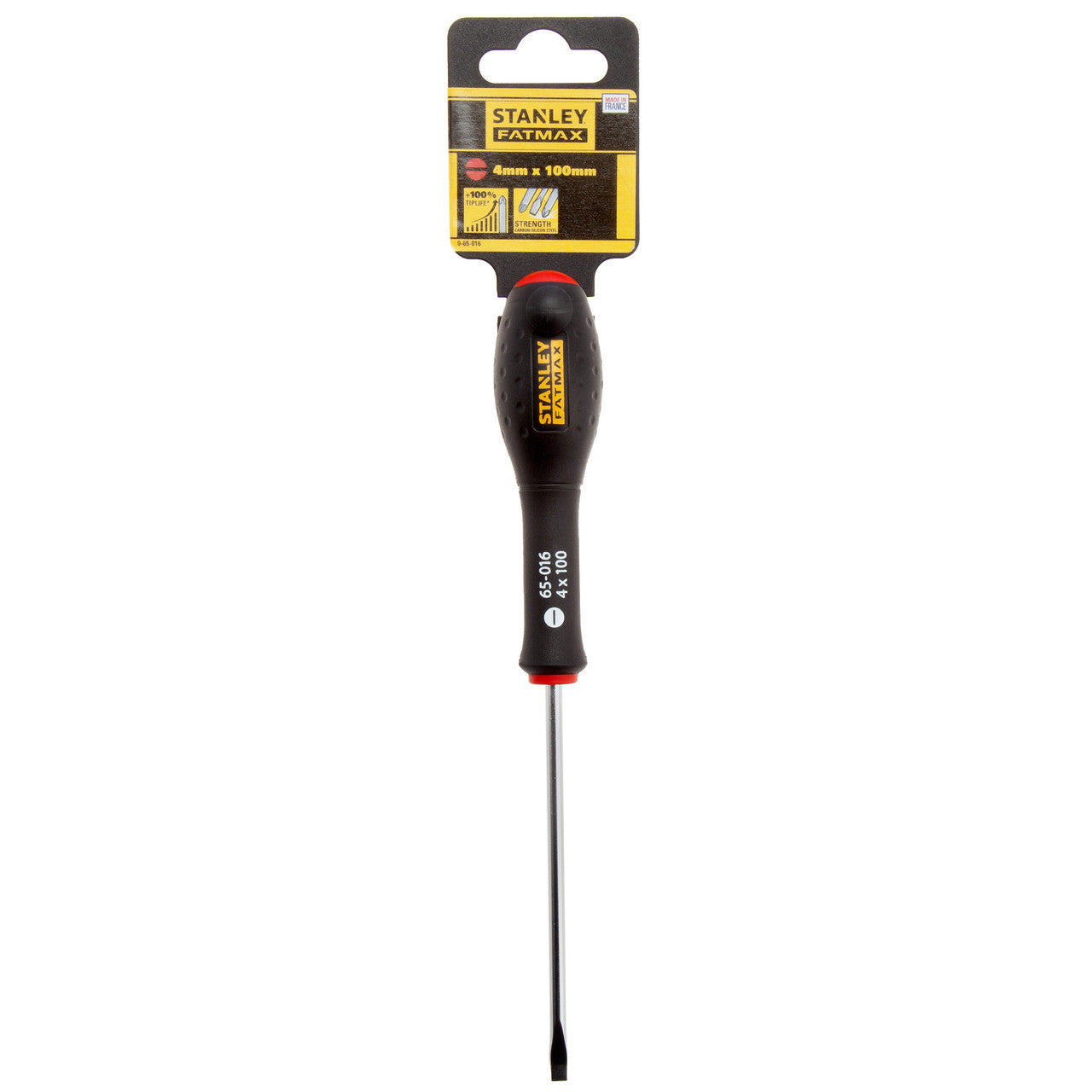 Stanley FatMax Flared Screwdriver 4mm x 100mm Soft Grip Handle 0-65-016