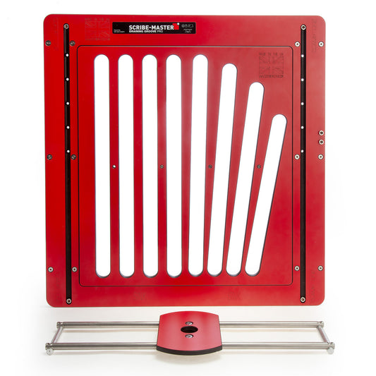 Scribe Master Draining Groove Jig + Straight Slot Straight Fan Template DGPRO