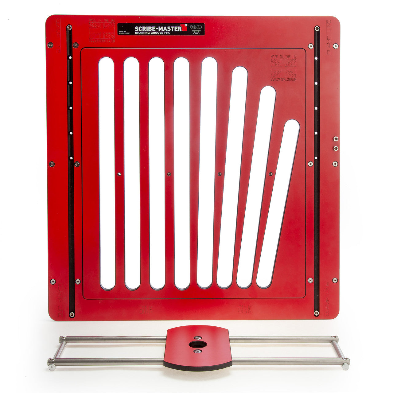 Scribe Master Draining Groove Jig + Straight Slot Straight Fan Template DGPRO