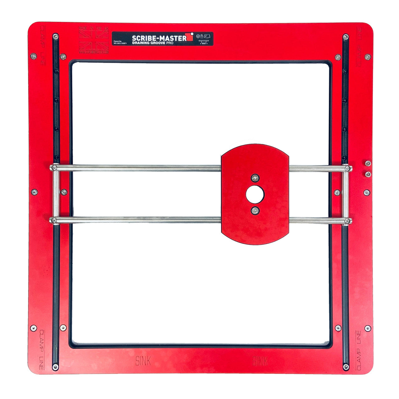 Scribe Master Draining Groove Jig + Straight Slot Straight Fan Template DGPRO