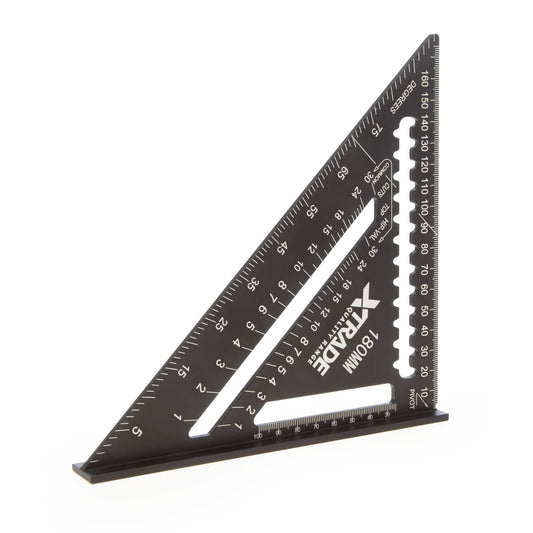 XTrade Rafter Square 7" 178mm lightweight aluminium Clear laser etched X0900178