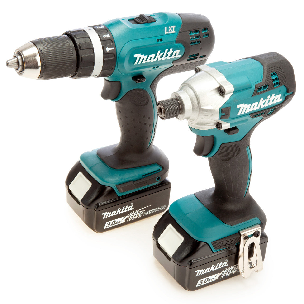 Makita 18V LXT 2 Piece Combi Drill Impact Driver 3 x 3.0Ah Batteries DLX2336SF3