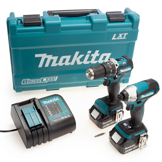 Makita 18V LXT Drill & Impact Driver Combo Kit 2 x 5.0Ah Batteries DLX2414ST