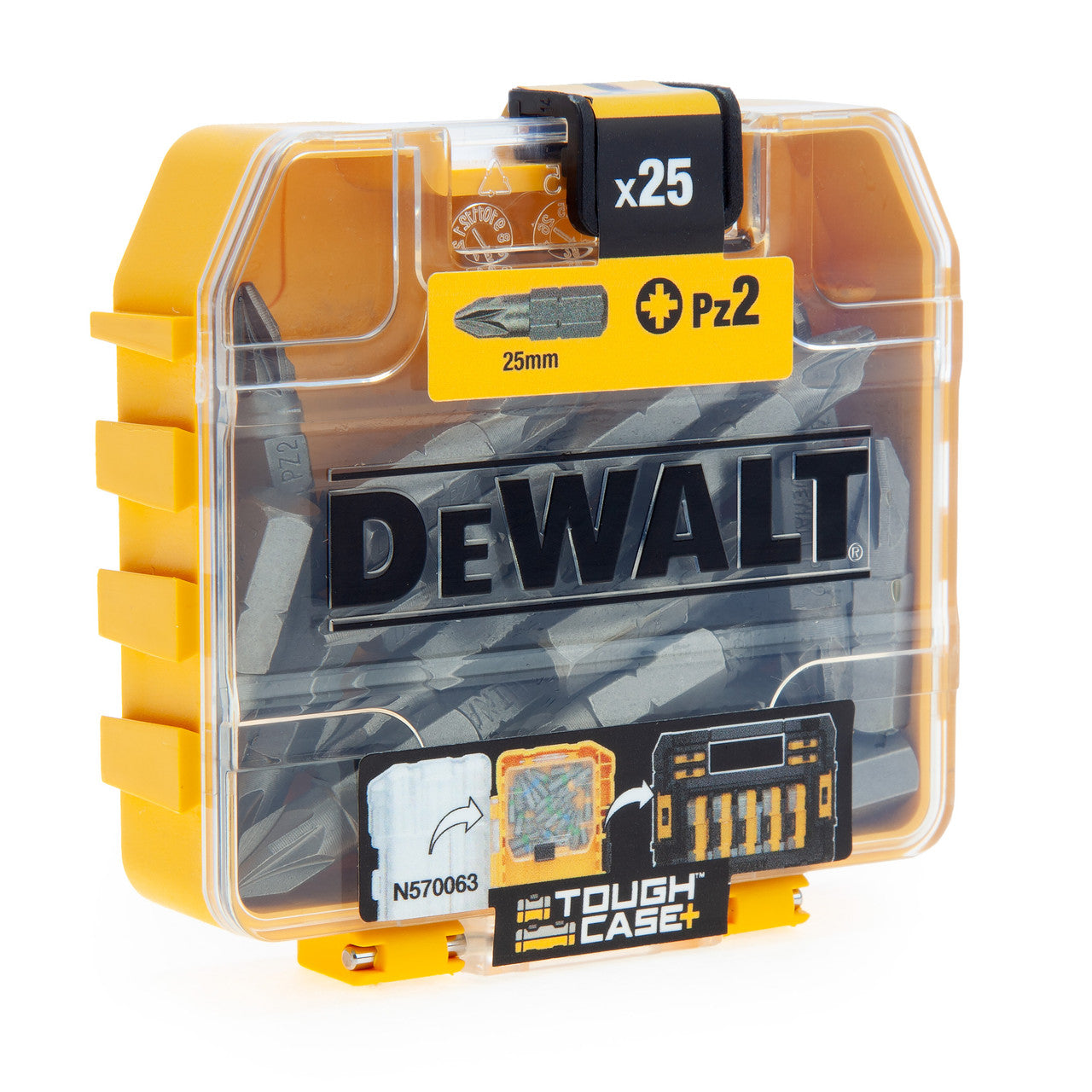 Dewalt PZ2 Screwdriving Bits In Box 25mm Pack of 25 TSTAK Compatible DT71521-QZ
