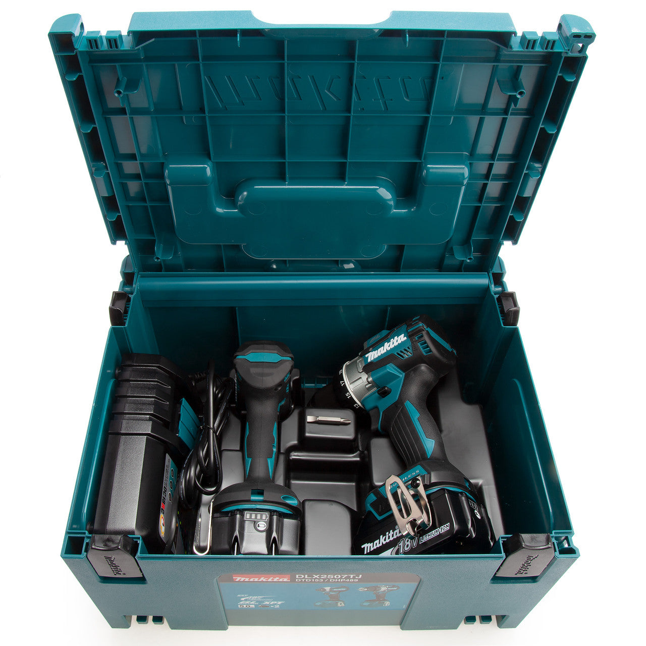 Makita 18V LXT Impact Driver Combi Drill Twin Pack 2 x 5.0Ah Batteries DLX2507TJ