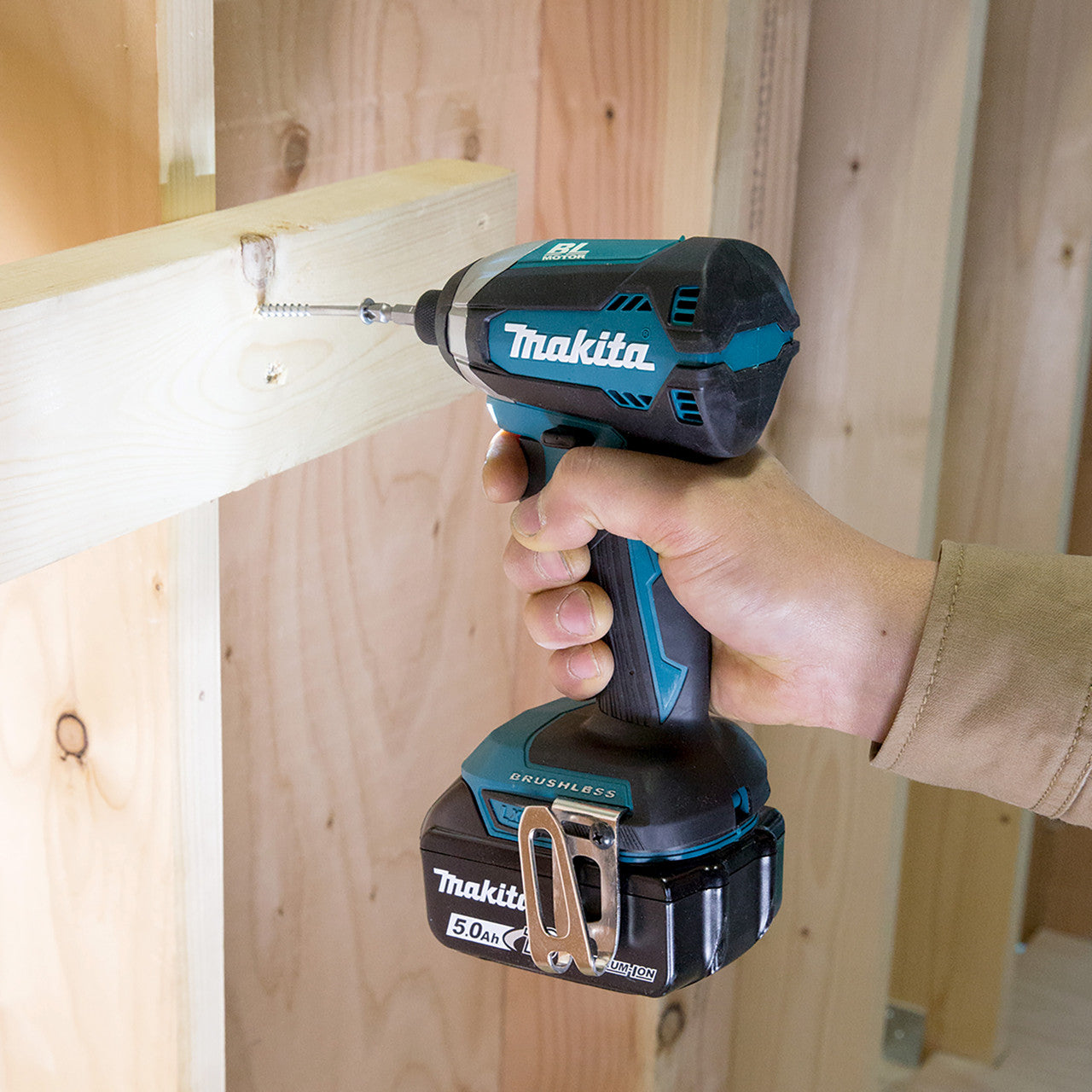 Makita 18V LXT Impact Driver Combi Drill Twin Pack 2 x 5.0Ah Batteries DLX2507TJ