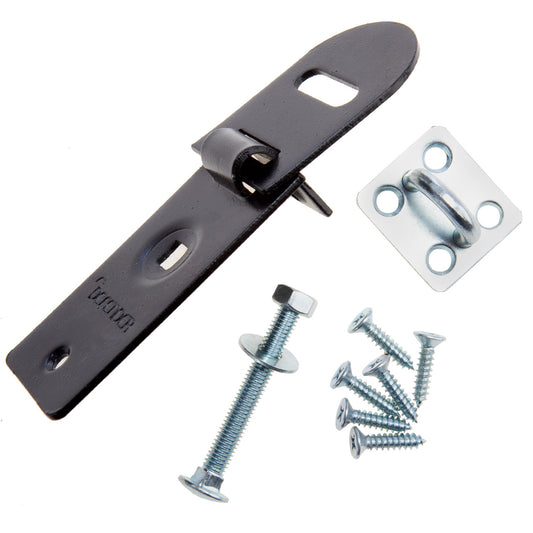 Henry Squire Defender Hasp & Staple with Fixings 120mm DFHASP120
