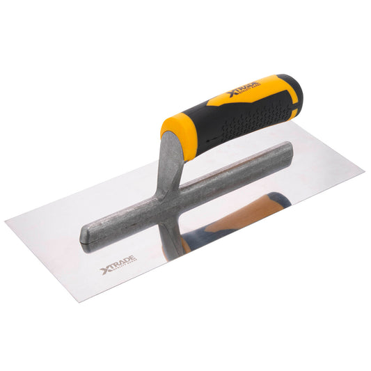 XTrade Plasterers Finishing Trowel Stainless Steel 11″ 279mm Ergonomic X0900137