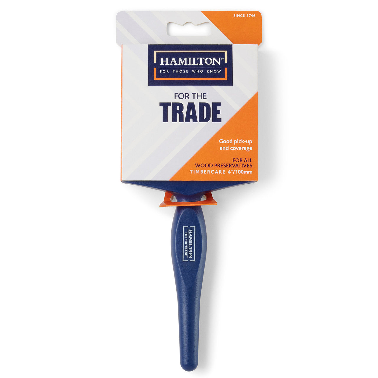Hamilton Trade Timbercare Paint Brush 4" Synthetic Filament 3200601-40