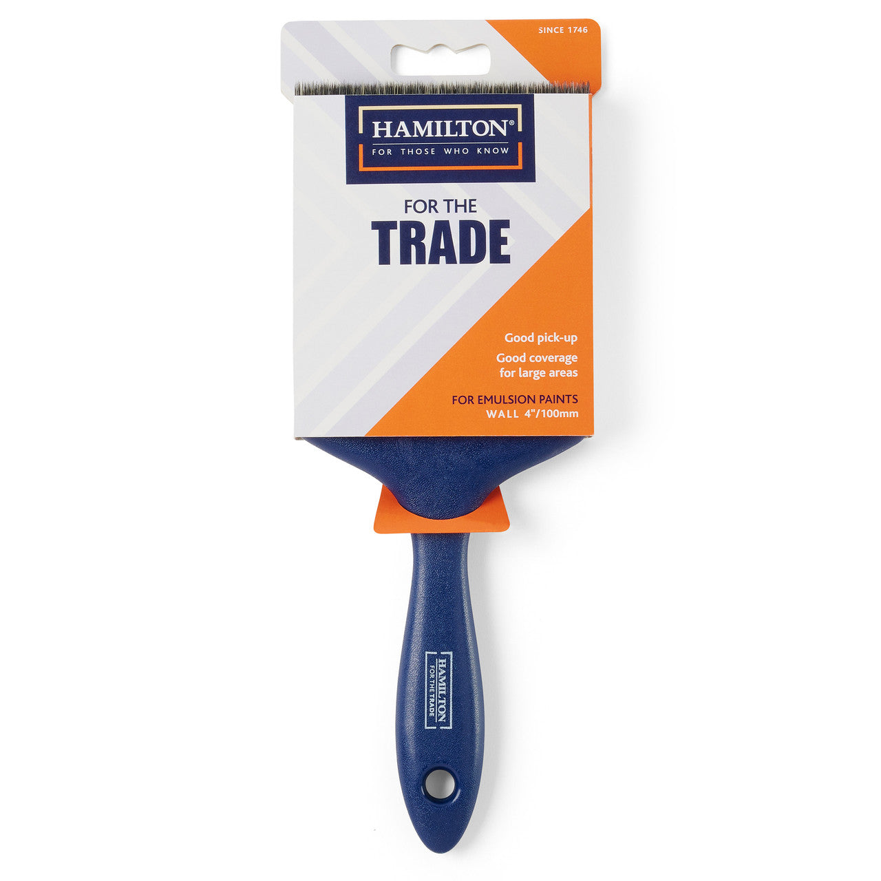 Hamilton Trade Emulsion Wall Paint Brush 4" Synthetic Filament 3220201-40