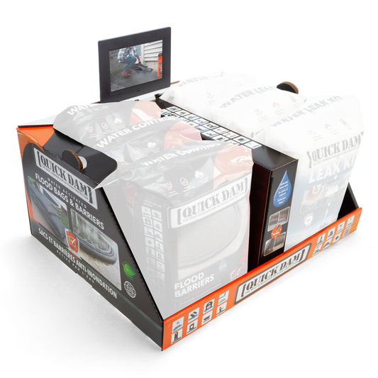 Quick Dam CDU with Screen Interactive display of flood protection solutions
