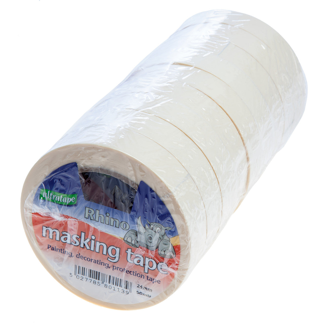 Ultratape Rhino Masking Tape 24mm x 50m Pack Of 9 Multi-purpose 00522450RH9