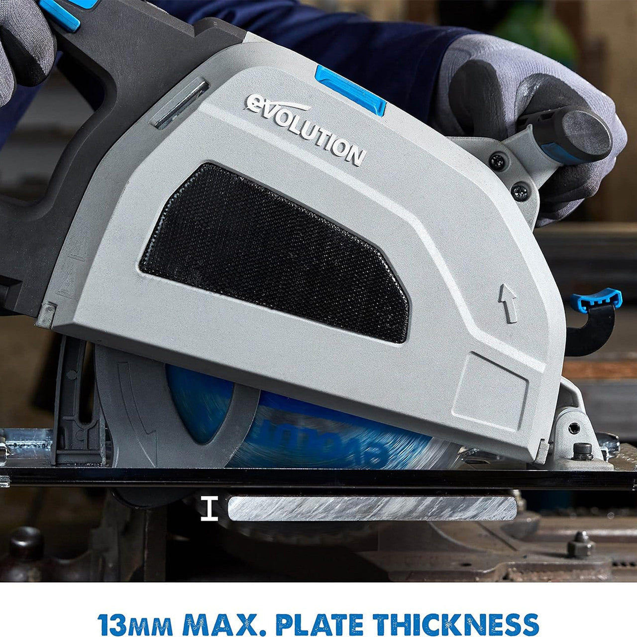 Evolution 110V Heavy Duty Metal Cutting Circular Saw 210mm Steel Blade S210CCS