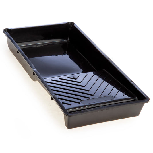 Hamilton Trade Plastic Paint Roller Tray 4" Ridged for easy roll-off 3762201-40