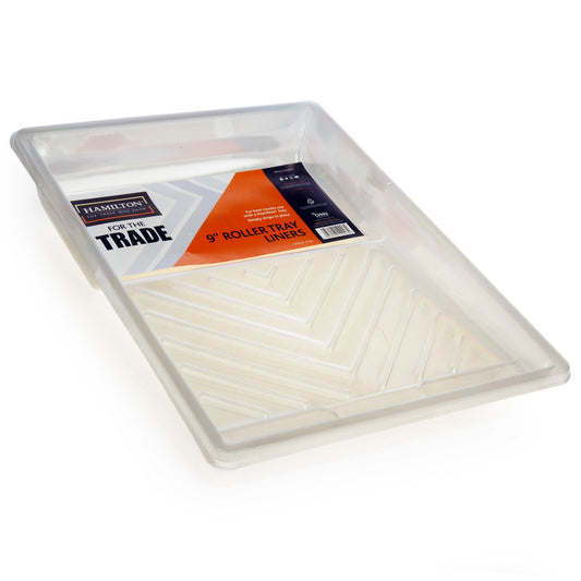 Hamilton Trade Roller Tray Liners 9" Plastic 5 Pack Ridged 3762501-90
