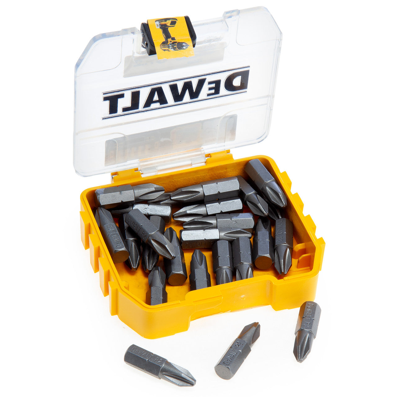 Dewalt DT71522-QZ PH2 Screwdriving Bits In Tic Tac Box 25mm (Pack of 25)