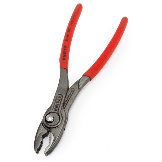 Knipex TwinGrip Slip Joint Plier 200mm For Pipes Worn Nuts etc 4-22mm 8201200SB