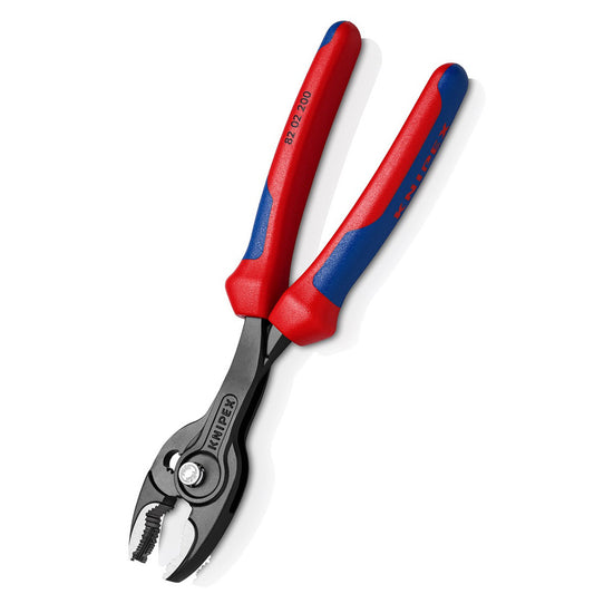 Knipex TwinGrip Slip Joint Pliers 200mm For Pipes Worn Nuts etc 4-22mm 8202200SB