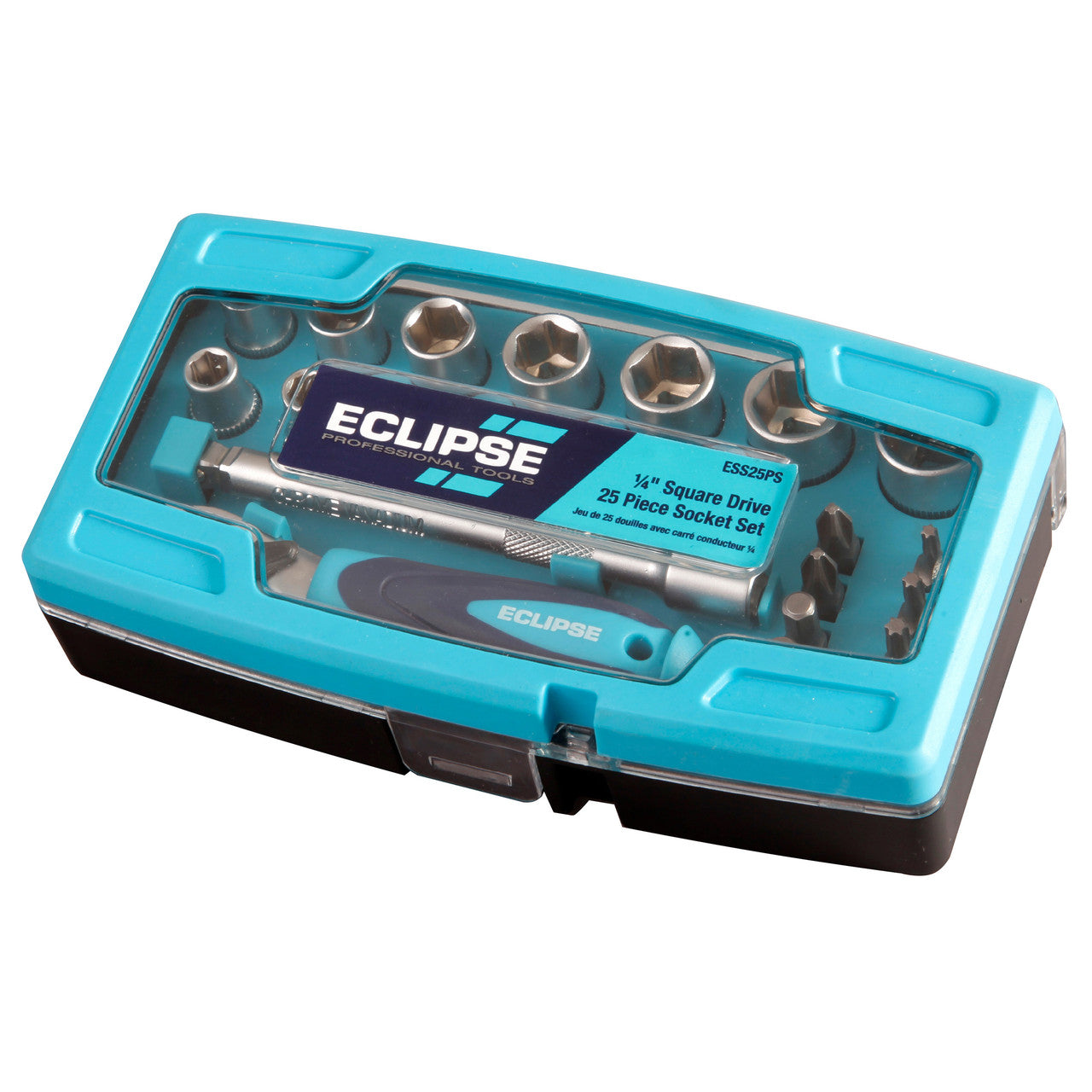 Eclipse Metric Socket Set 1/4in Square Drive 25 Piece with Hex & Torx ESS25PS