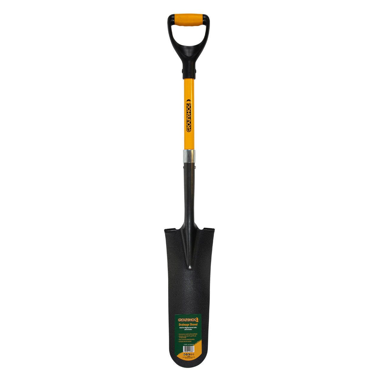 Groundhog Drainage Shovel Pack of 6 Extended Length Heavy Duty G1300009-6