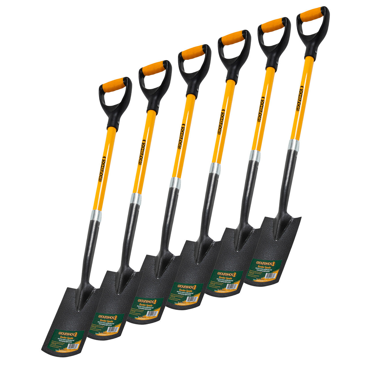 Groundhog G1300012-6 Border Spade (Pack of 6)
