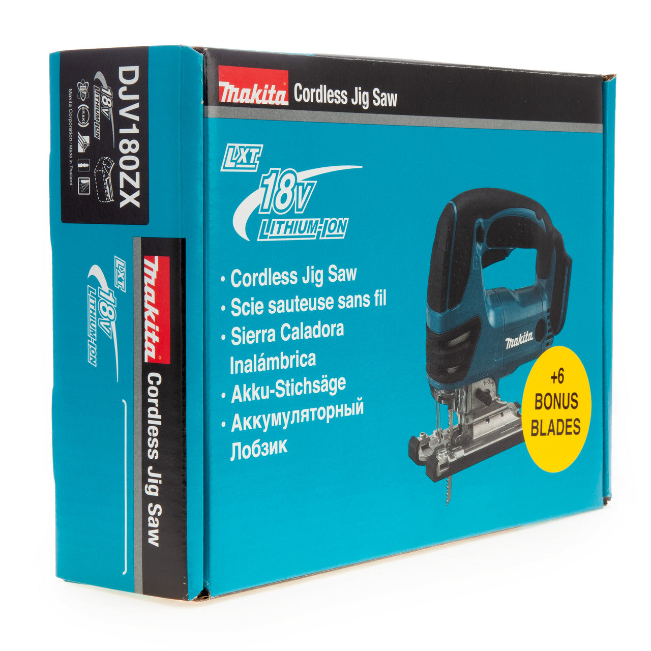 Makita 18V LXT Pendulum Jigsaw with 12 Blades Body Only DJV180ZX