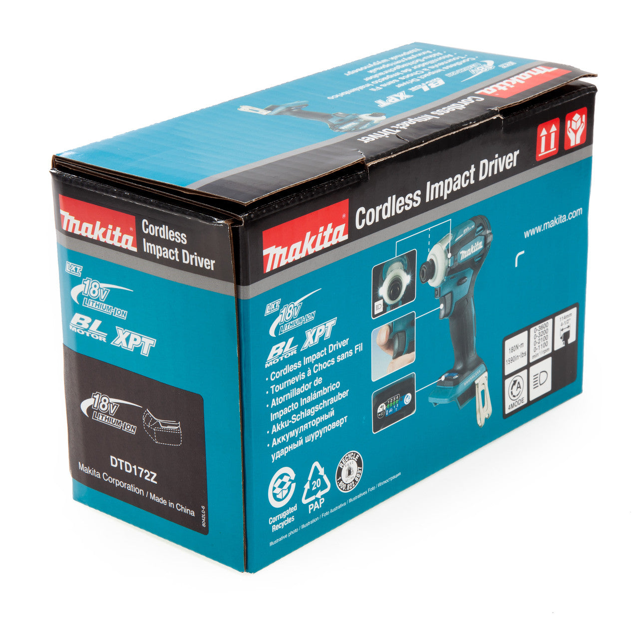 Makita 18V LXT Brushless Impact Driver Body Only DTD172Z
