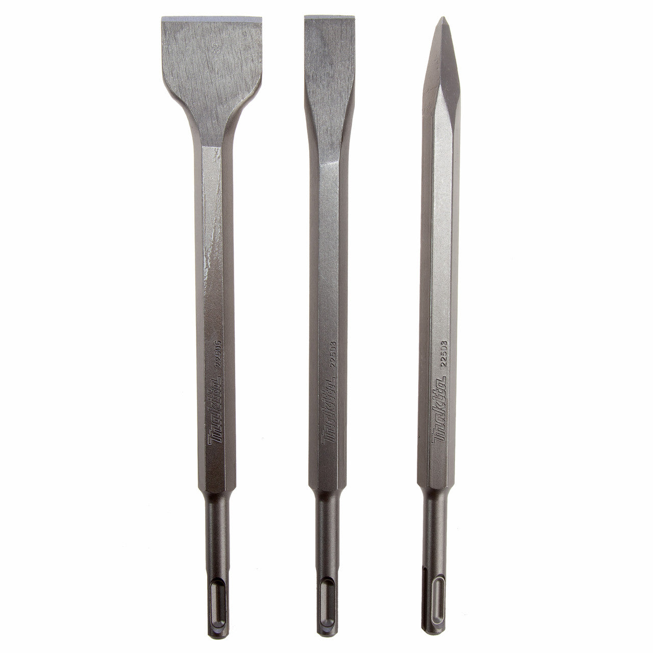 Makita SDS+ Chisel Set 3 Piece Bull Point Cold & Scaling Chisels D-30134